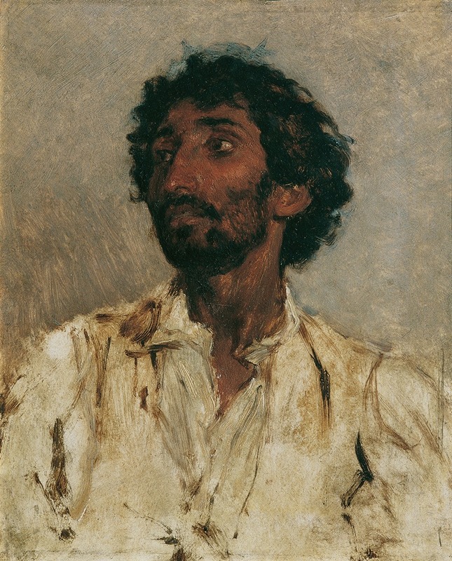 A portrait of a Romani man by August von Pettenkofen.