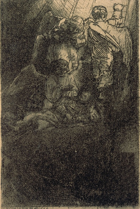 Rembrandt's illustration of Jacob's Ladder captures a moment of divine revelation.