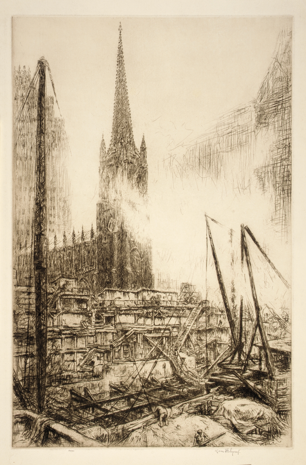 No. 1 Wall Street, by Kerr Eby, public domain