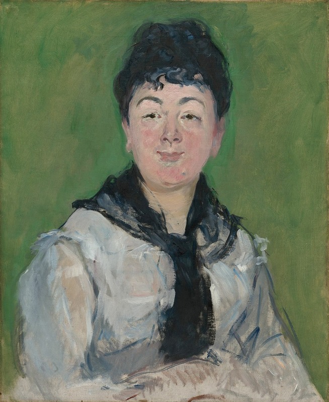 Portrait of a woman with a black fichu, oil on canvas by Édouard Manet