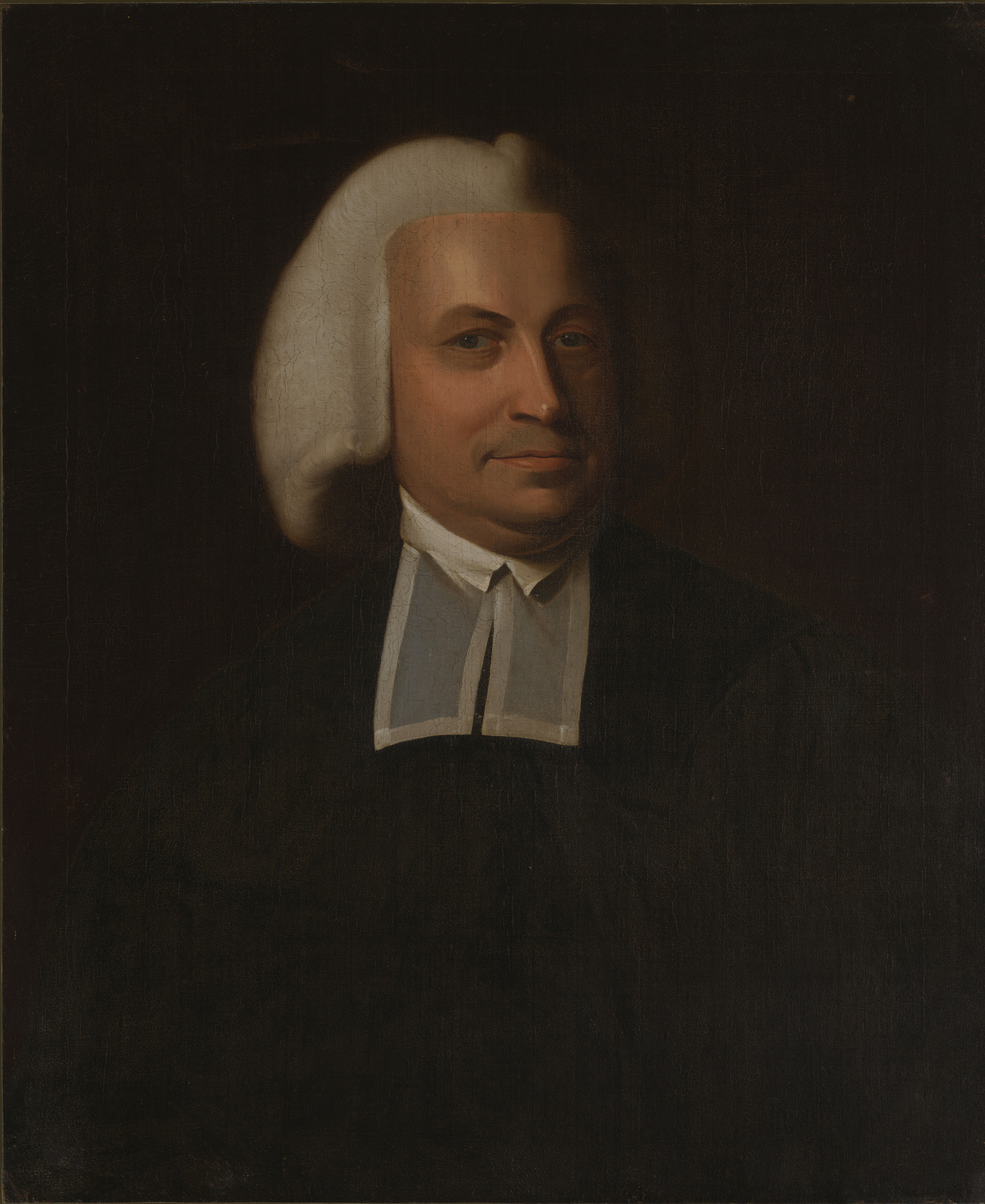 Portrait of a figure with light and shadow, oil painting by Samuel Cooper after John Singleton Copley