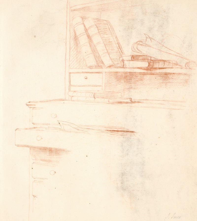 A study for a double portrait of Juel and his wife at an easel.