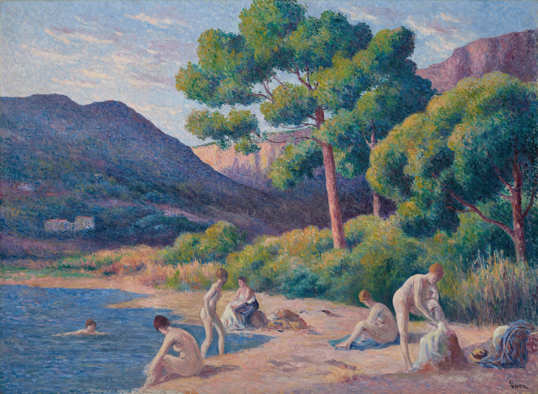 Baigneurs à Saint-Tropez, by Maximilien Luce, public domain