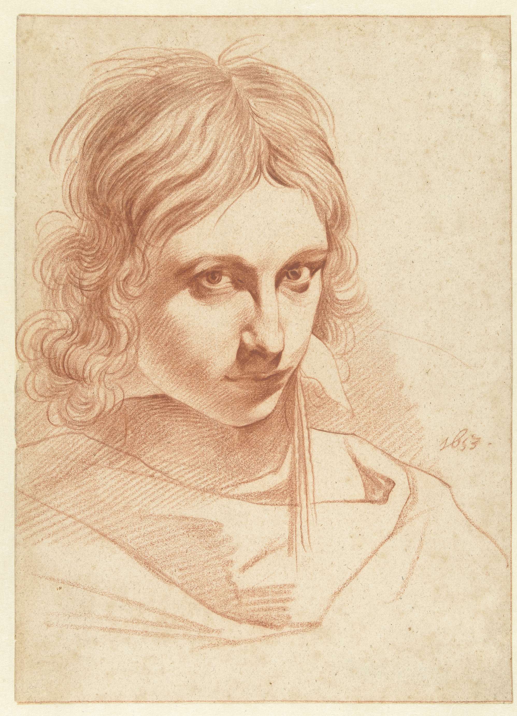Self-portrait of Leendert van der Cooghen, 1653, paper