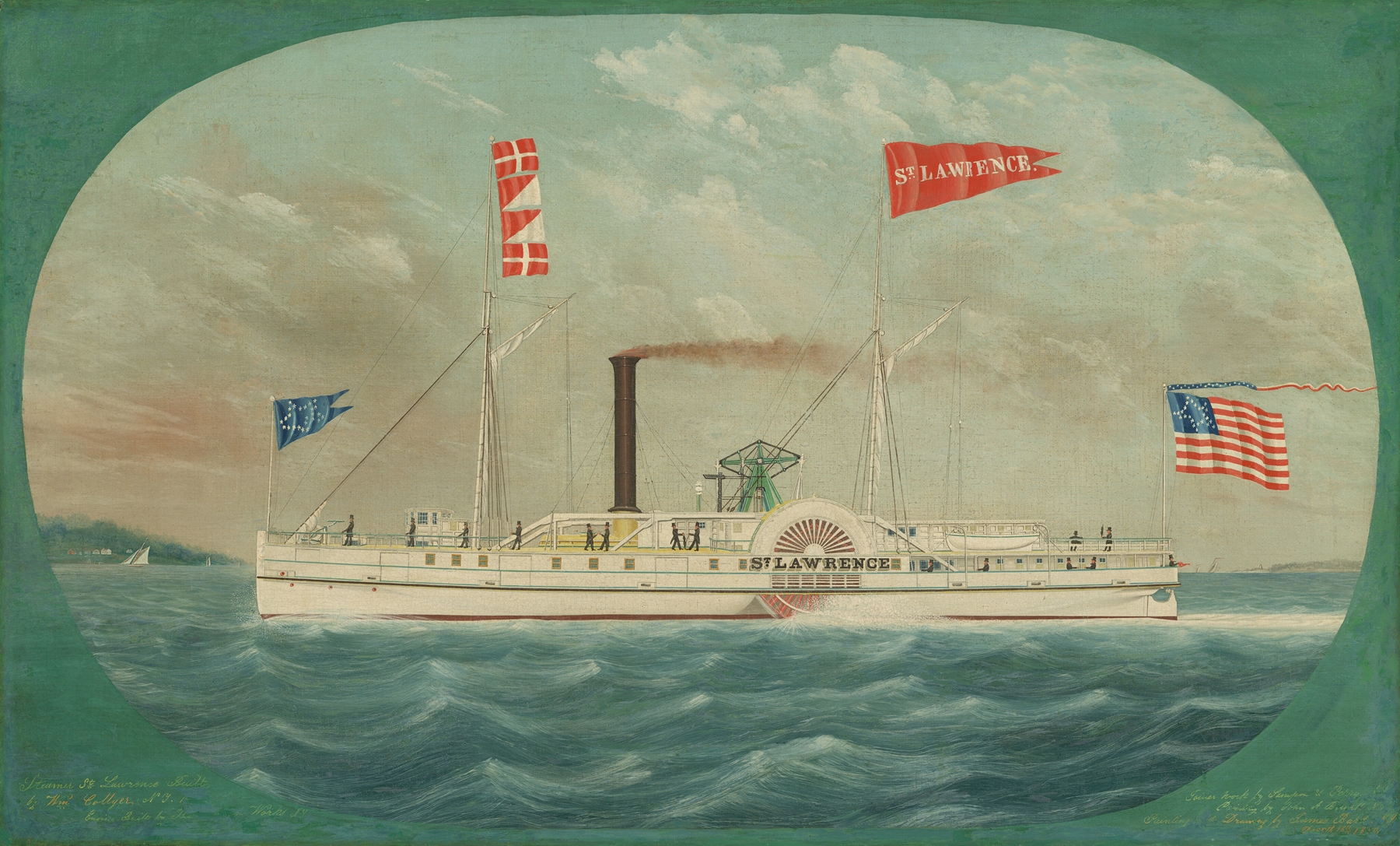 Steamer ‘St. Lawrence’, by James Bard, public domain
