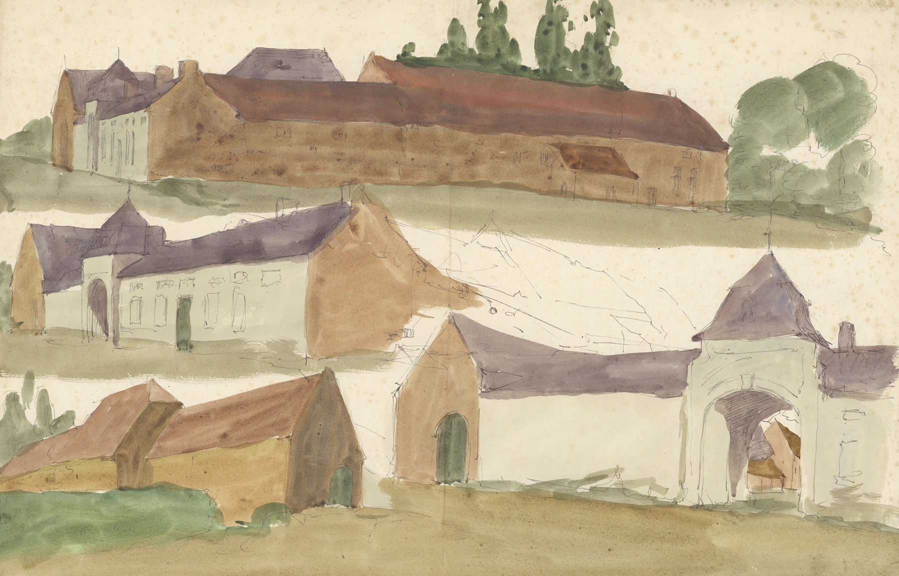 Vierkantshoeve, by Alfred Ost, public domain