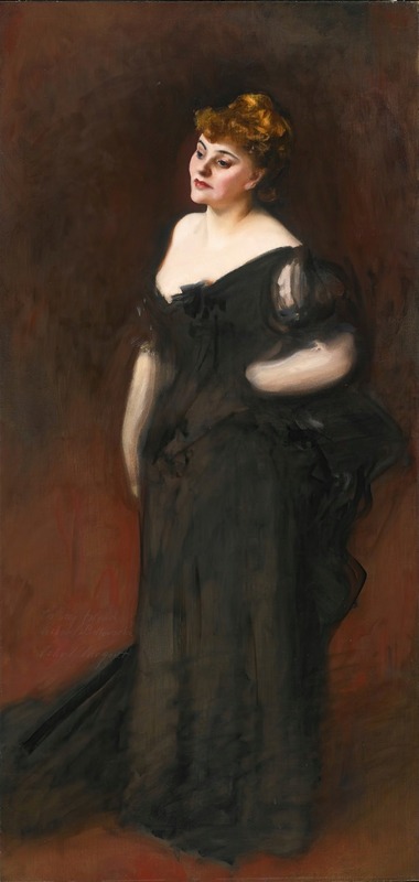 A portrait of Mrs. Harry Vane Milbank by John Singer Sargent.