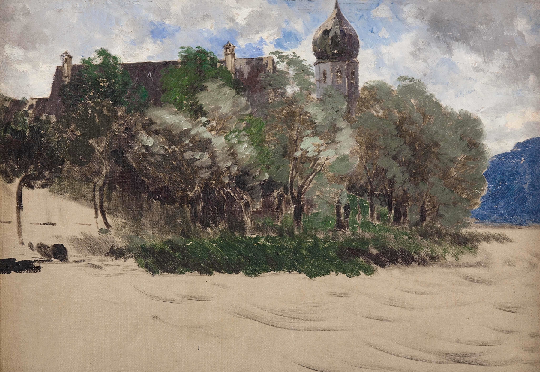 Die Frauenkirche am Chiemsee, by Joseph Wopfner, public domain