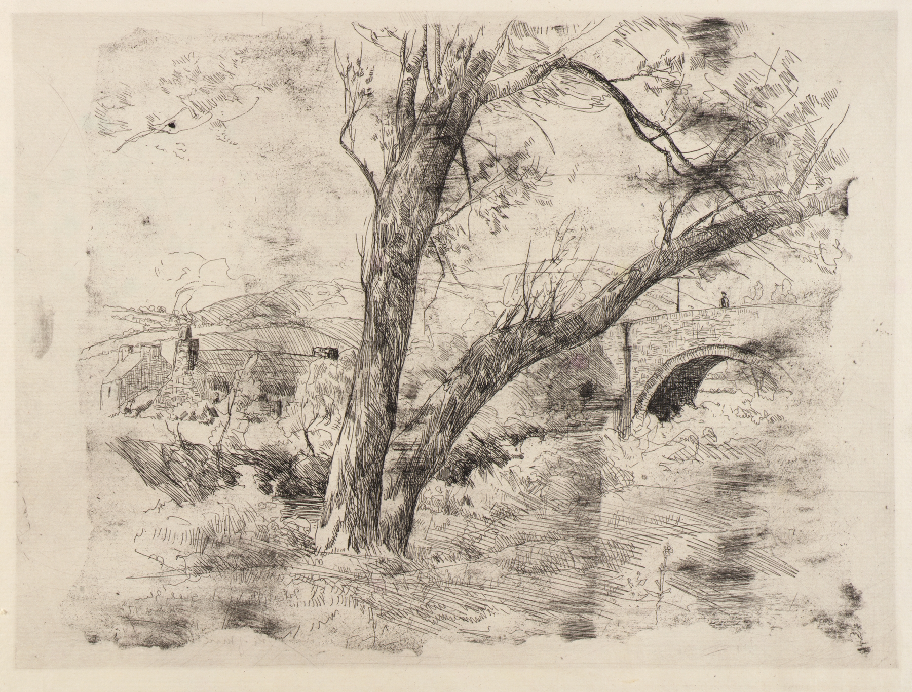 Landscape of Sulby Glen by Julian Alden Weir, oil on canvas