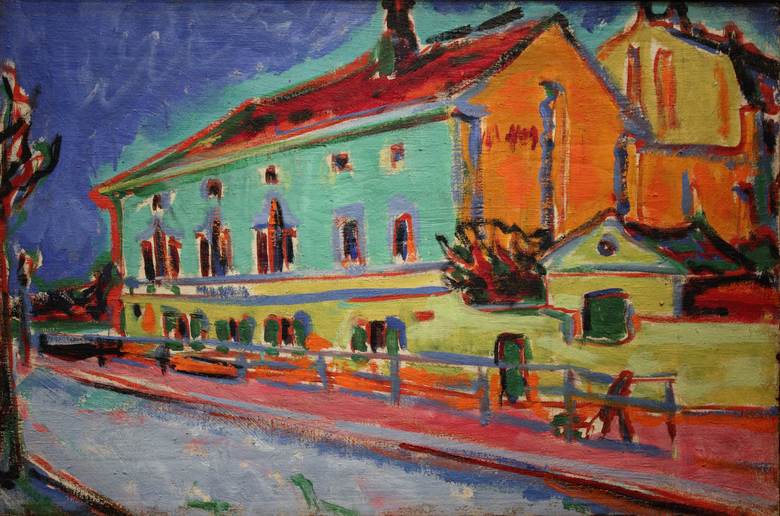 Houses in Dresden, by Ernst Ludwig Kirchner, public domain