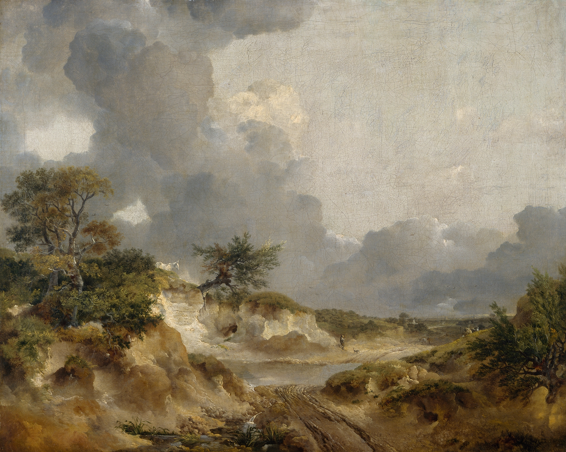 A View in Suffolk, by Thomas Gainsborough, public domain