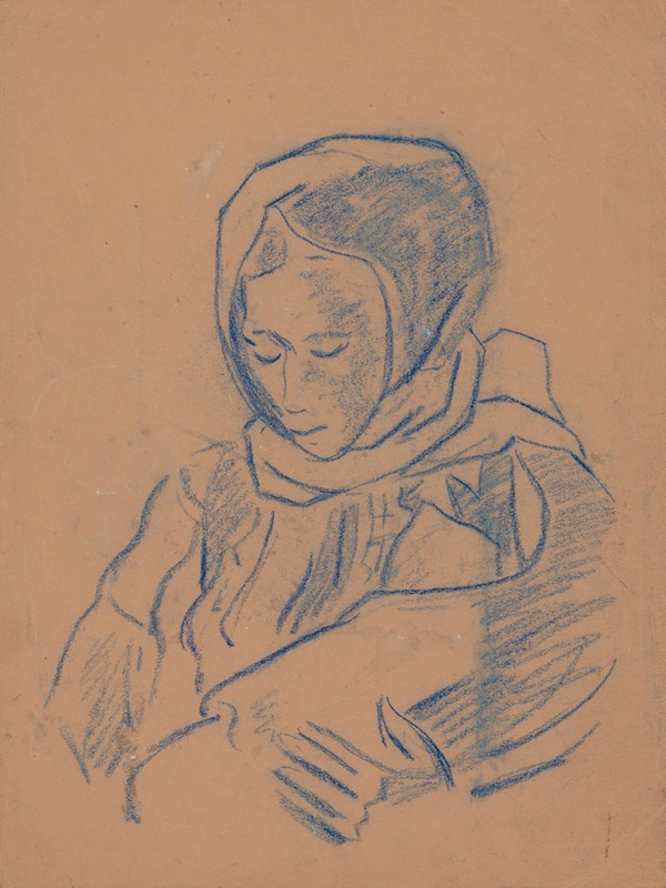 A portrait of a woman by Arnold Peter Weisz-Kubínčan.