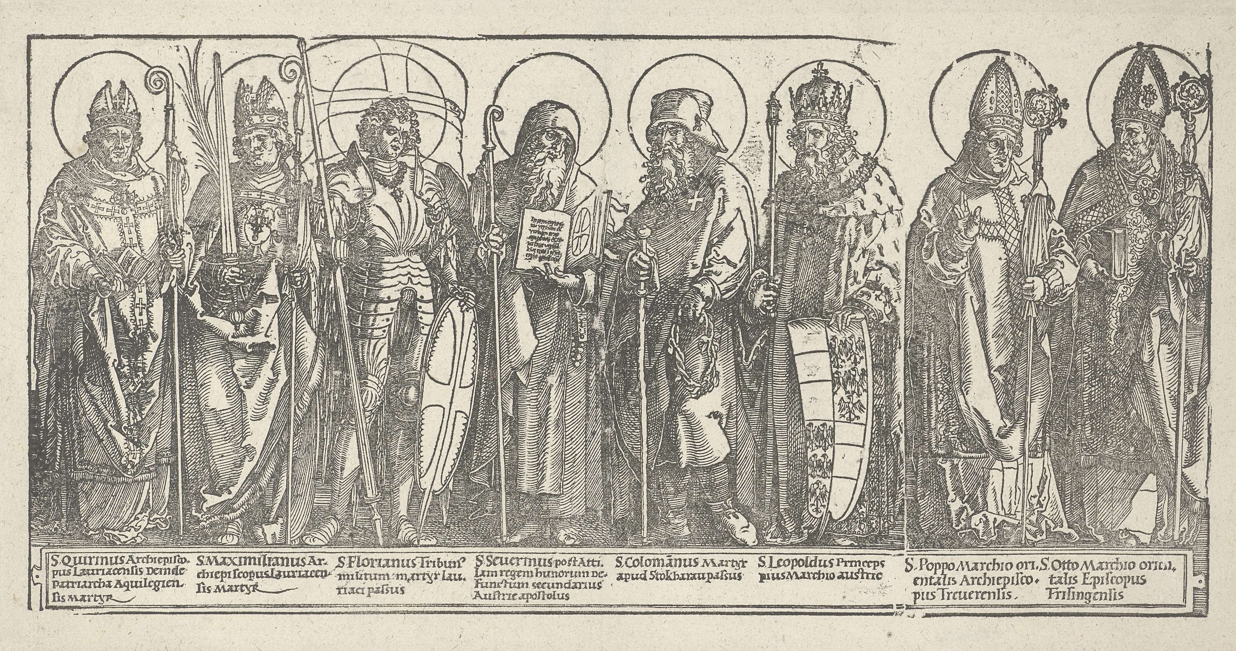 De beschermheiligen van Oostenrijk, by Albrecht Dürer, public domain