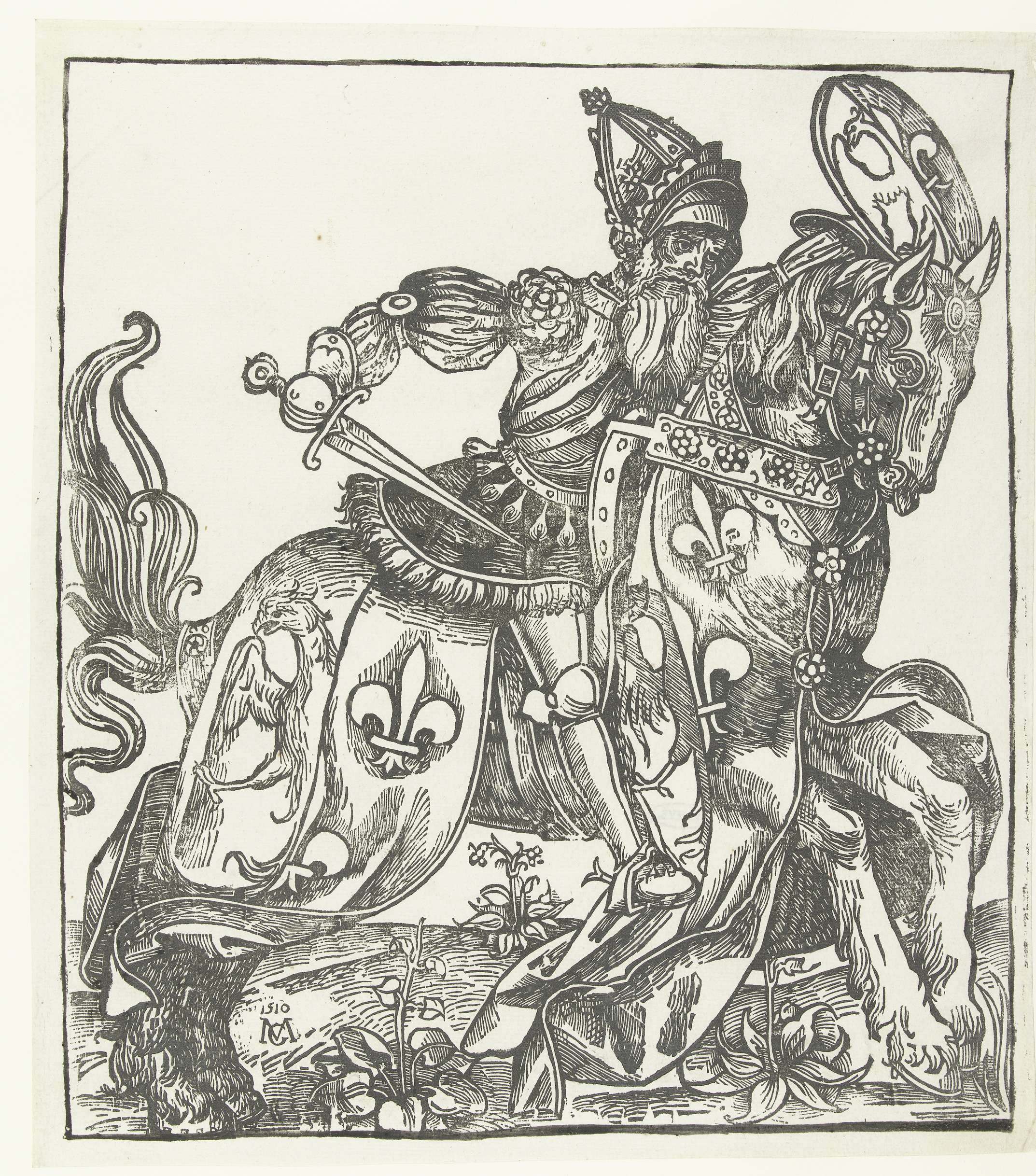 Portrait of Karel de Grote, a Renaissance paper artwork by Unknown Artist