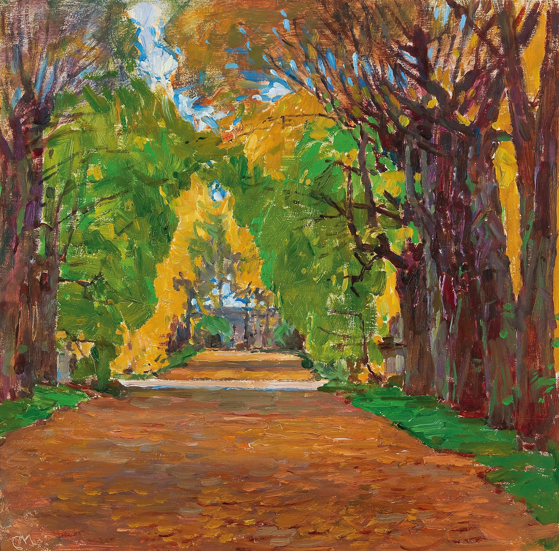 Motiv aus dem Schloßpark in Jevisovice, by Carl Moll, public domain