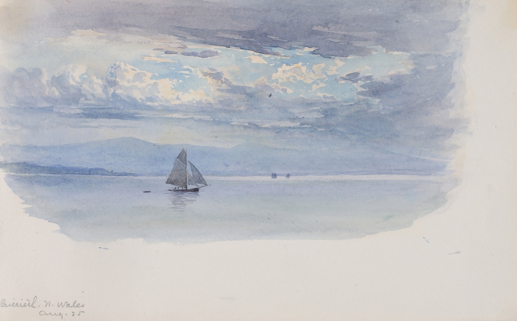 Criccieth, N. Wales II by George Elbert Burr, impressionism, landscape