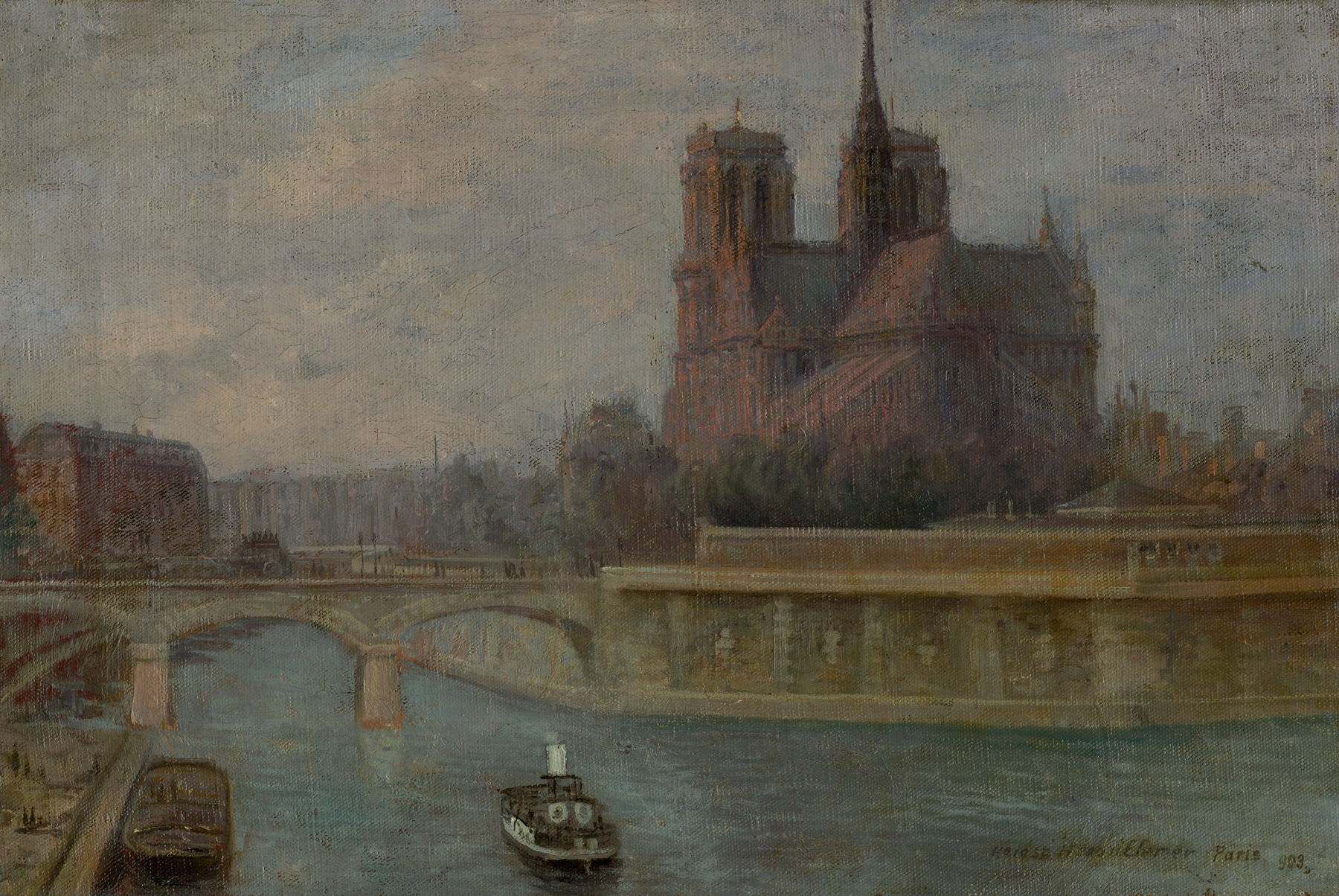 Paris, by Elemír Halász-Hradil, public domain