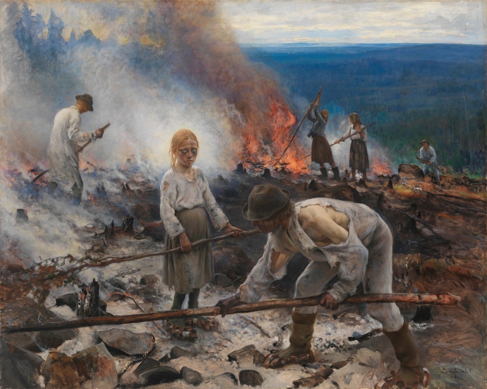Eero Järnefelt's 'Under the Yoke' depicts rural life in Finland.
