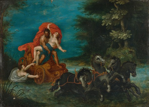 Jan Brueghel the Elder's 'The Rape Of Proserpina' depicts a mythological scene with rich colors and intricate details.