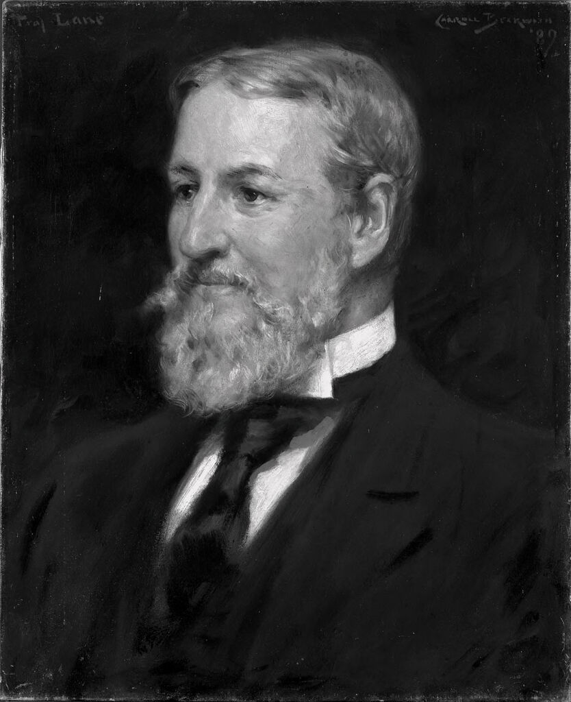 Portrait of George Martin Lane by James Carroll Beckwith, oil on canvas