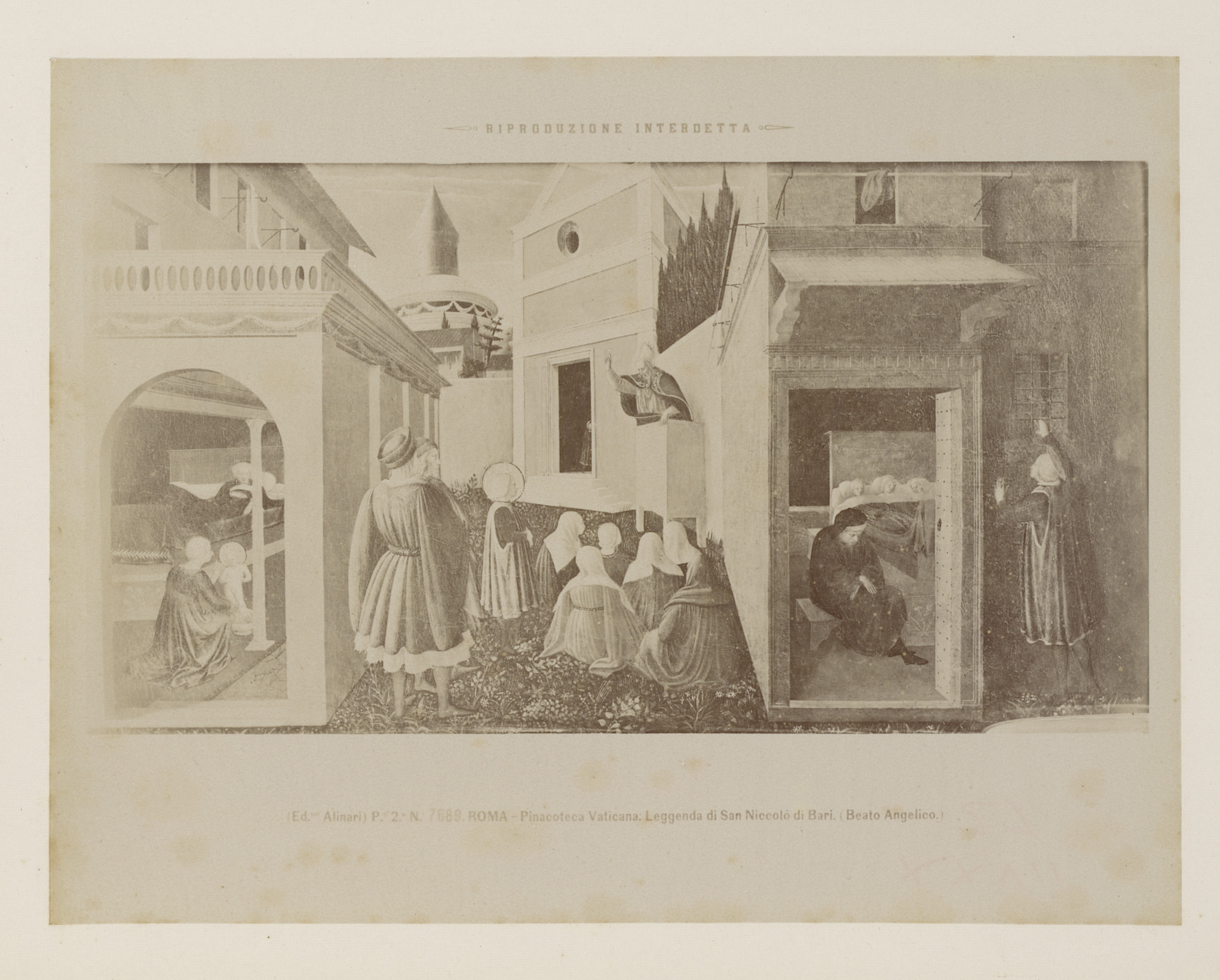Reproduction of Legende van heilige Niccolò van Bari by Fratelli Alinari, albumen print