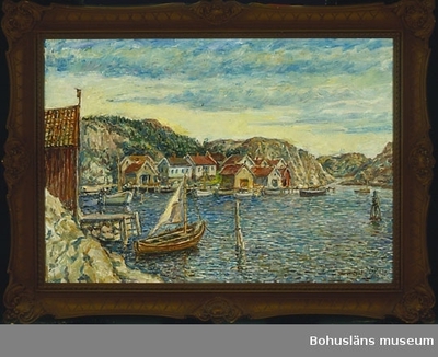 Landscape by Tycho Ödberg, oil painting