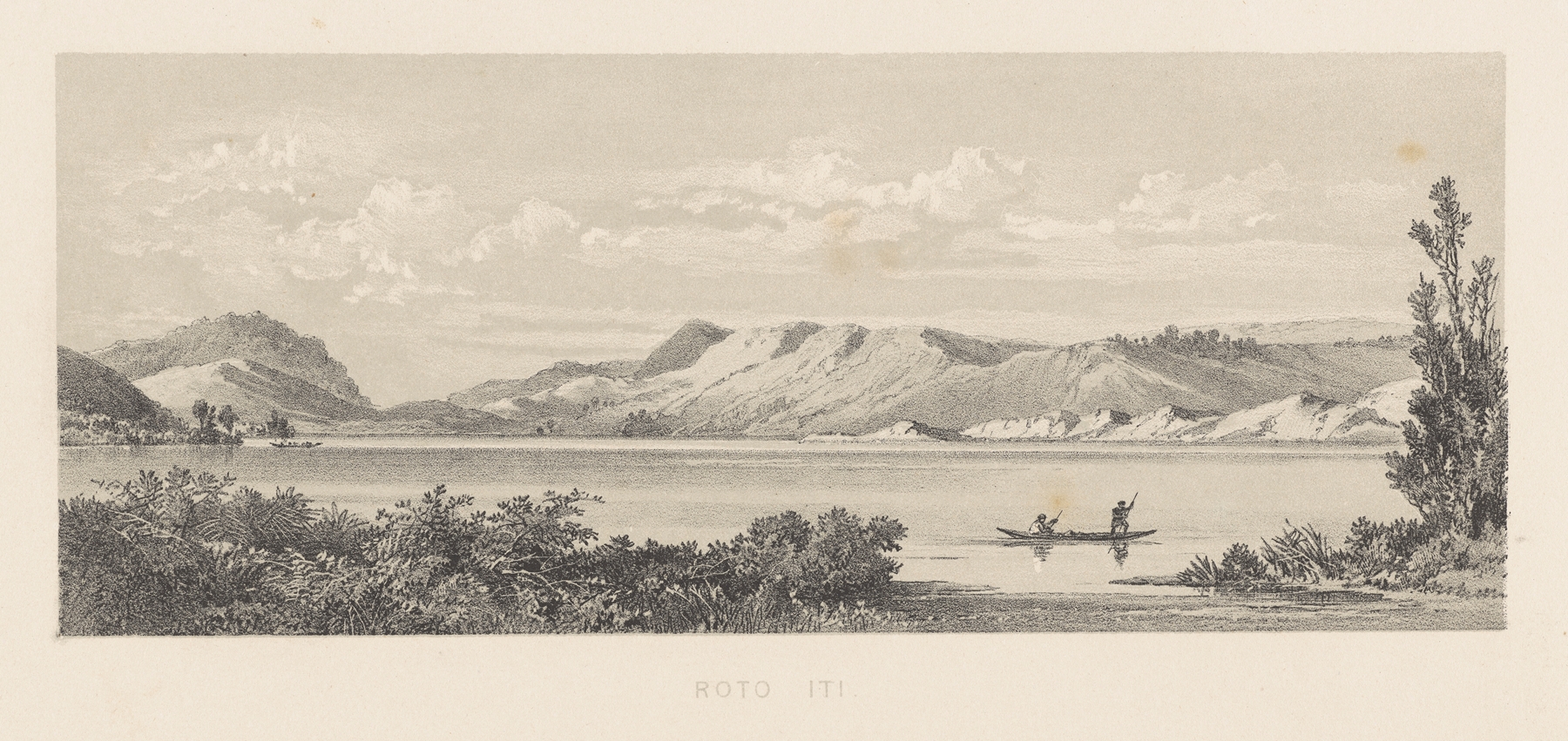 Landscape of Roto-iti by Charles Decimus Barraud, oil painting