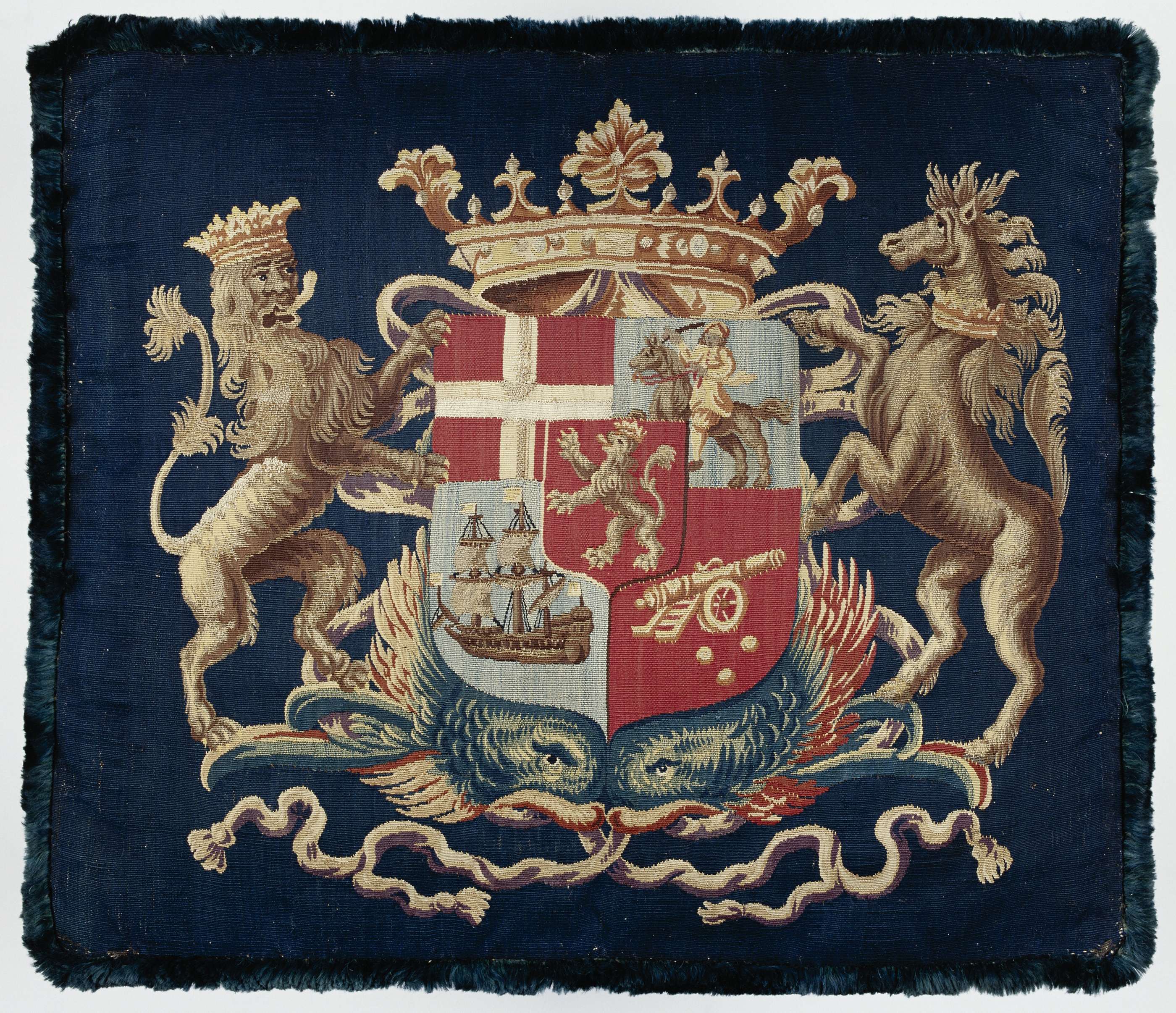 Tapestry featuring De Ruyter crest by Unknown Artist