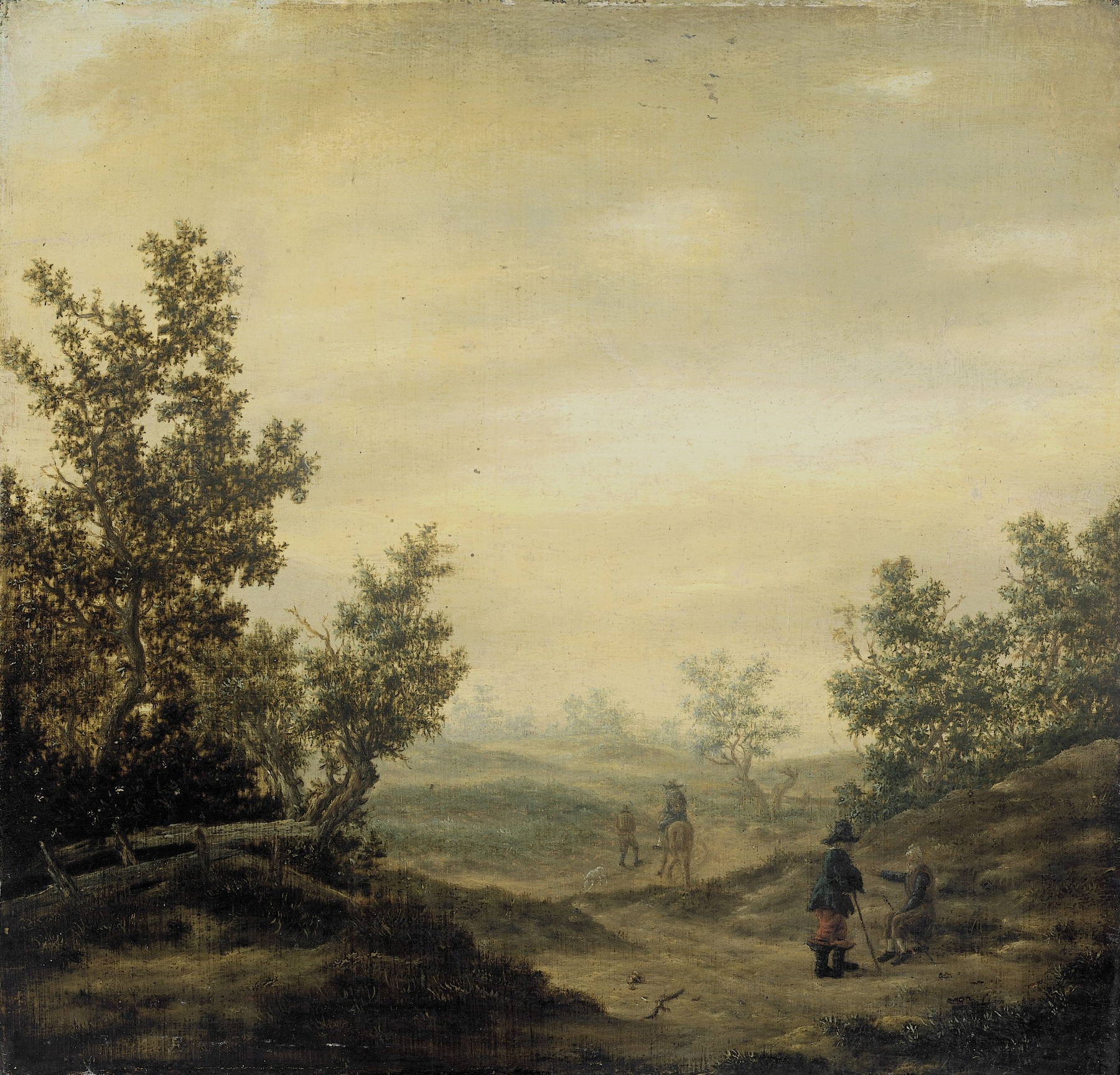 Road in the Dunes, oil on canvas by Claes van Beresteyn, featuring a winding path through dunes.