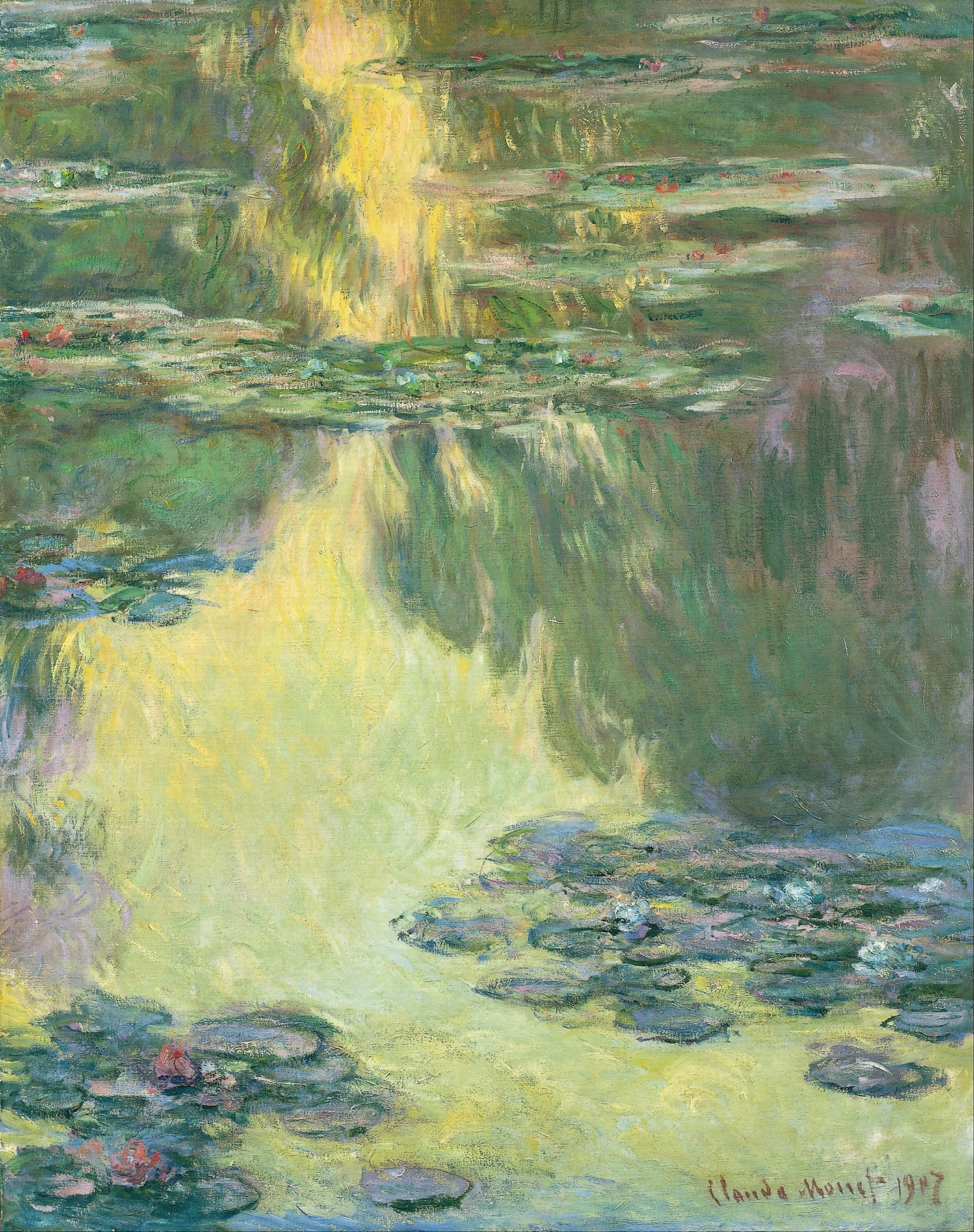Waterlilies, by Claude Monet, public domain
