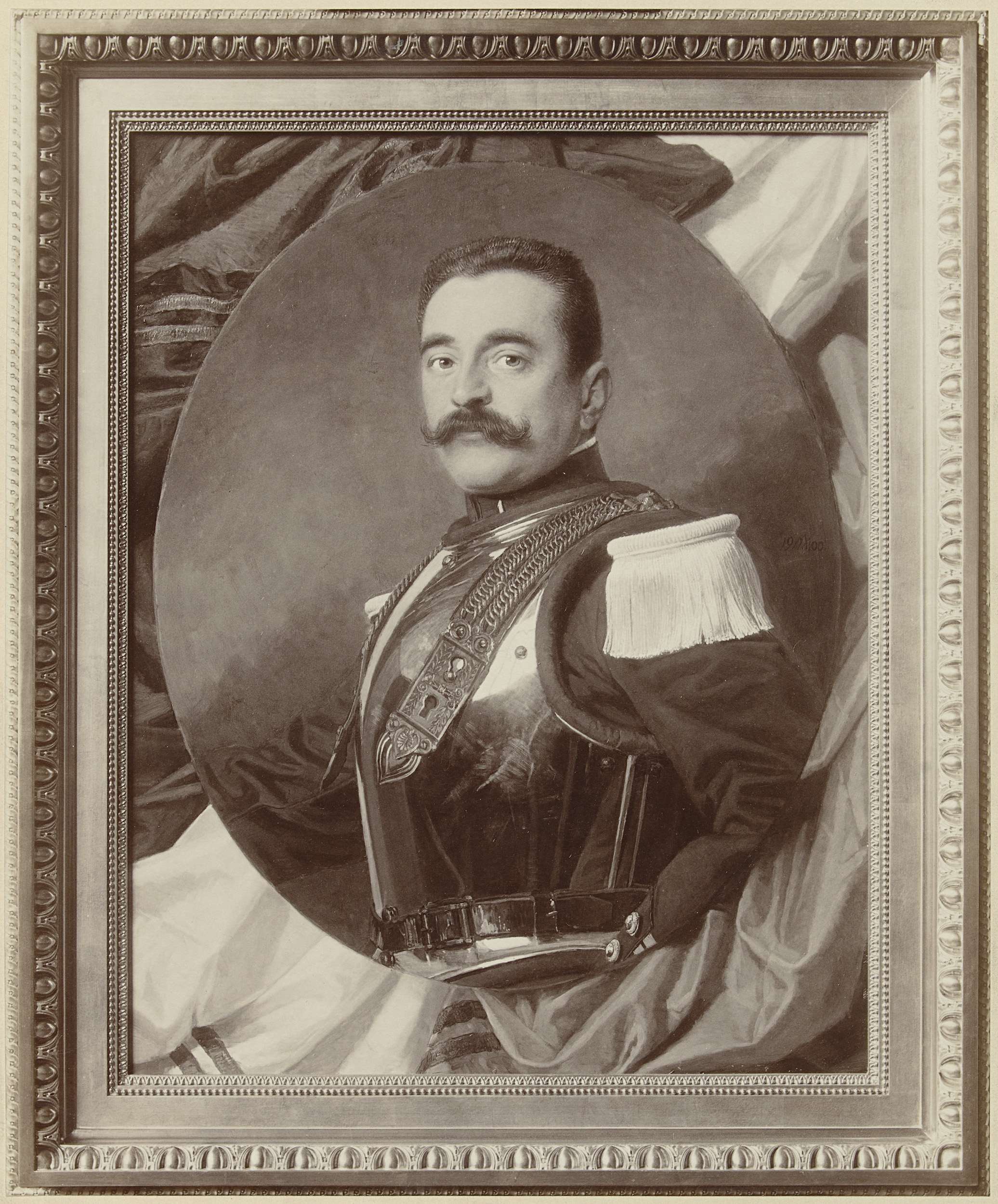Portrait of Mr. de Talode du Grail, albumen print by Michel Berthaud