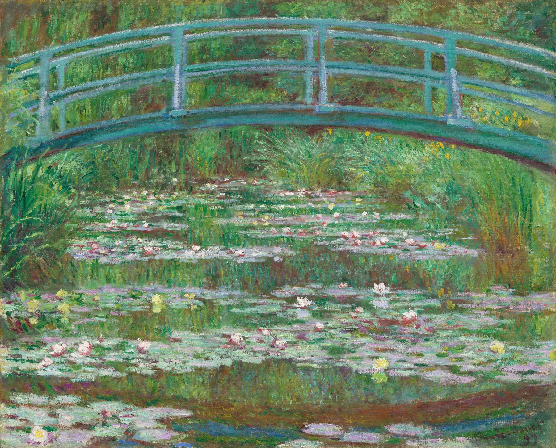The Japanese Footbridge, by Claude Monet, public domain