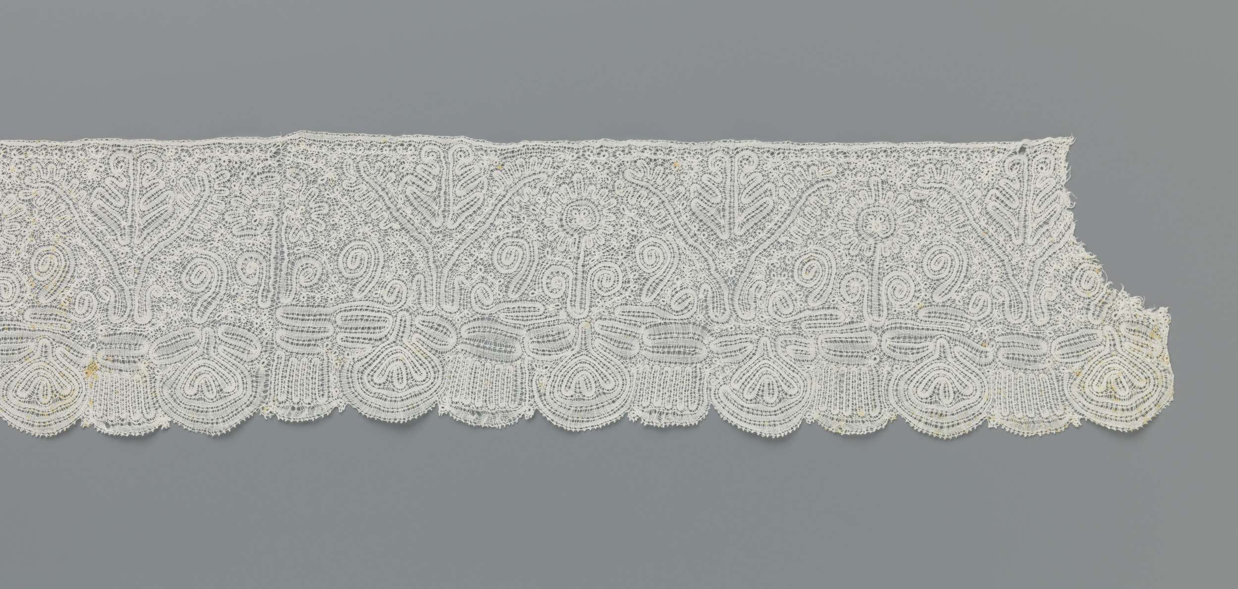 Lace artwork featuring sunflowers by Unknown Artist