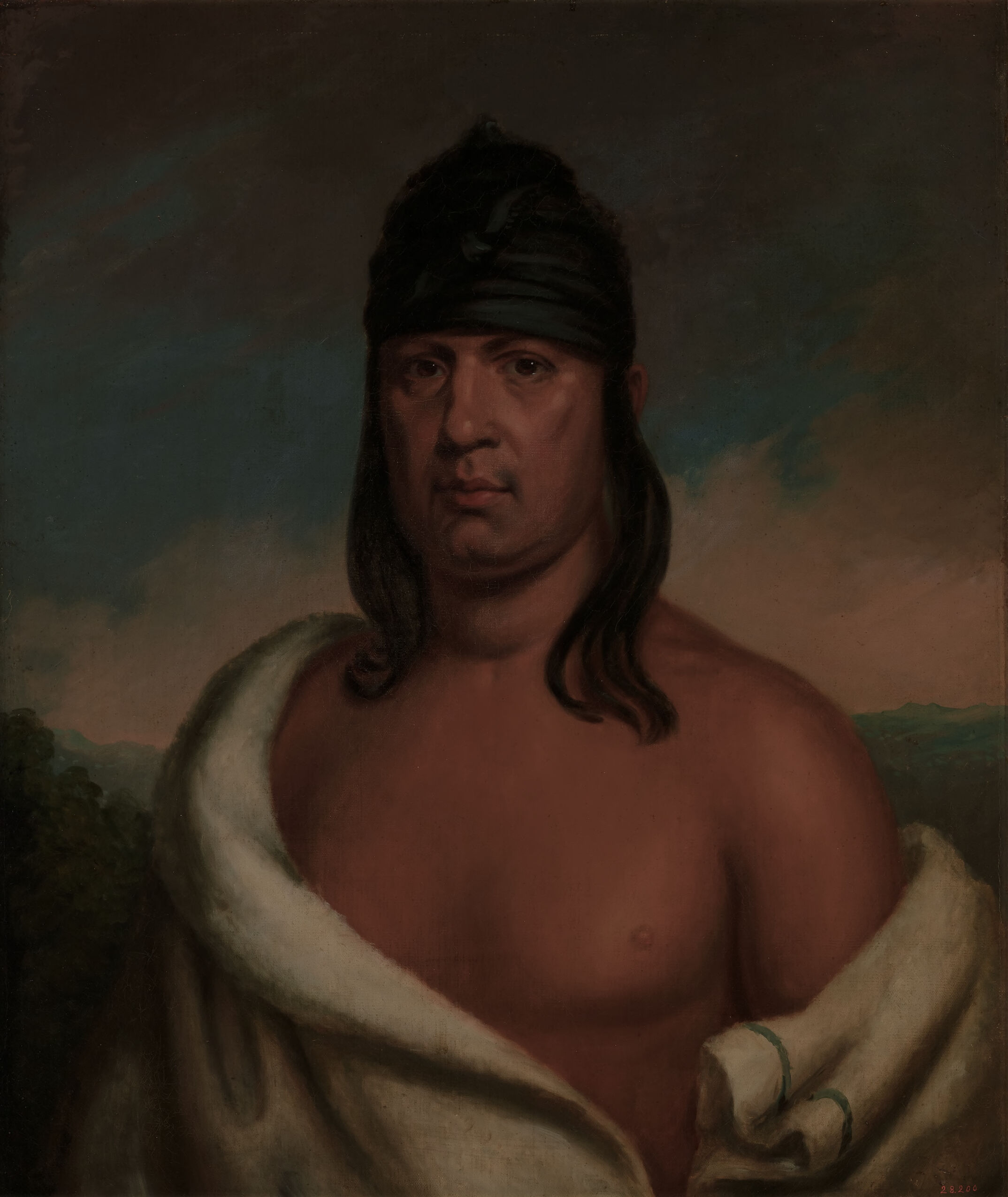 [Pah-she-pah-how] (The Stabber), Sauk Delegate, by Henry Inman, public domain