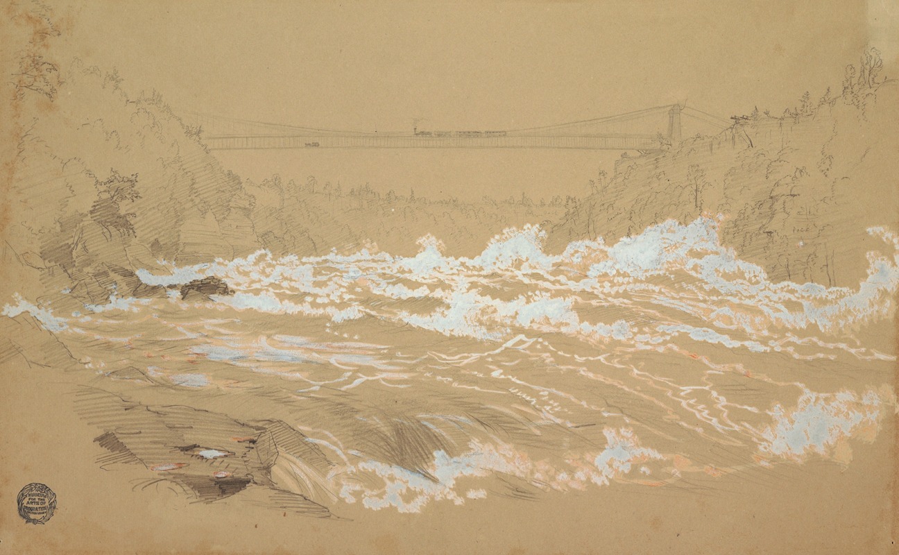 The Gorge, Niagara, Looking Toward the Suspension Bridge by Frederic Edwin Church