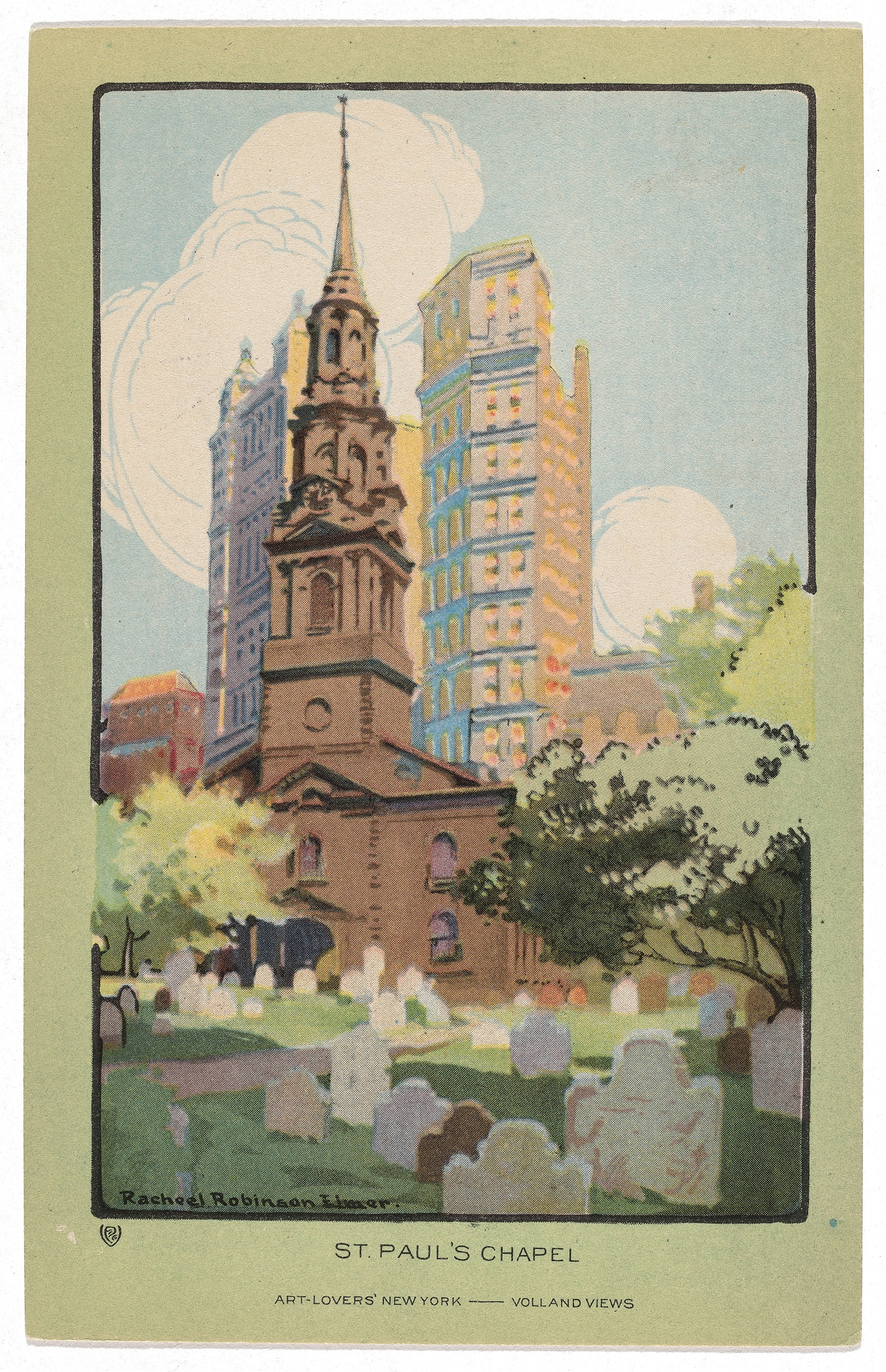 St. Paul’s Chapel, by Rachael Robinson Elmer, public domain