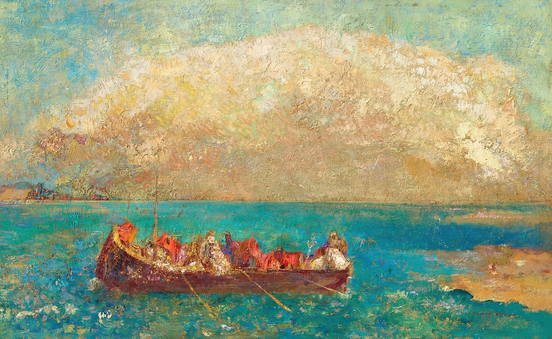 La barque aux âmes inanimées, by Odilon Redon, public domain