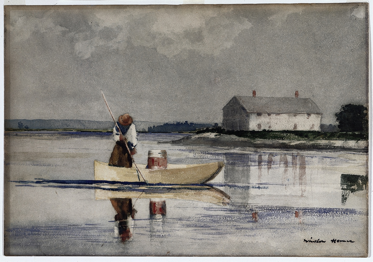 Spearing Eels, by Winslow Homer, public domain