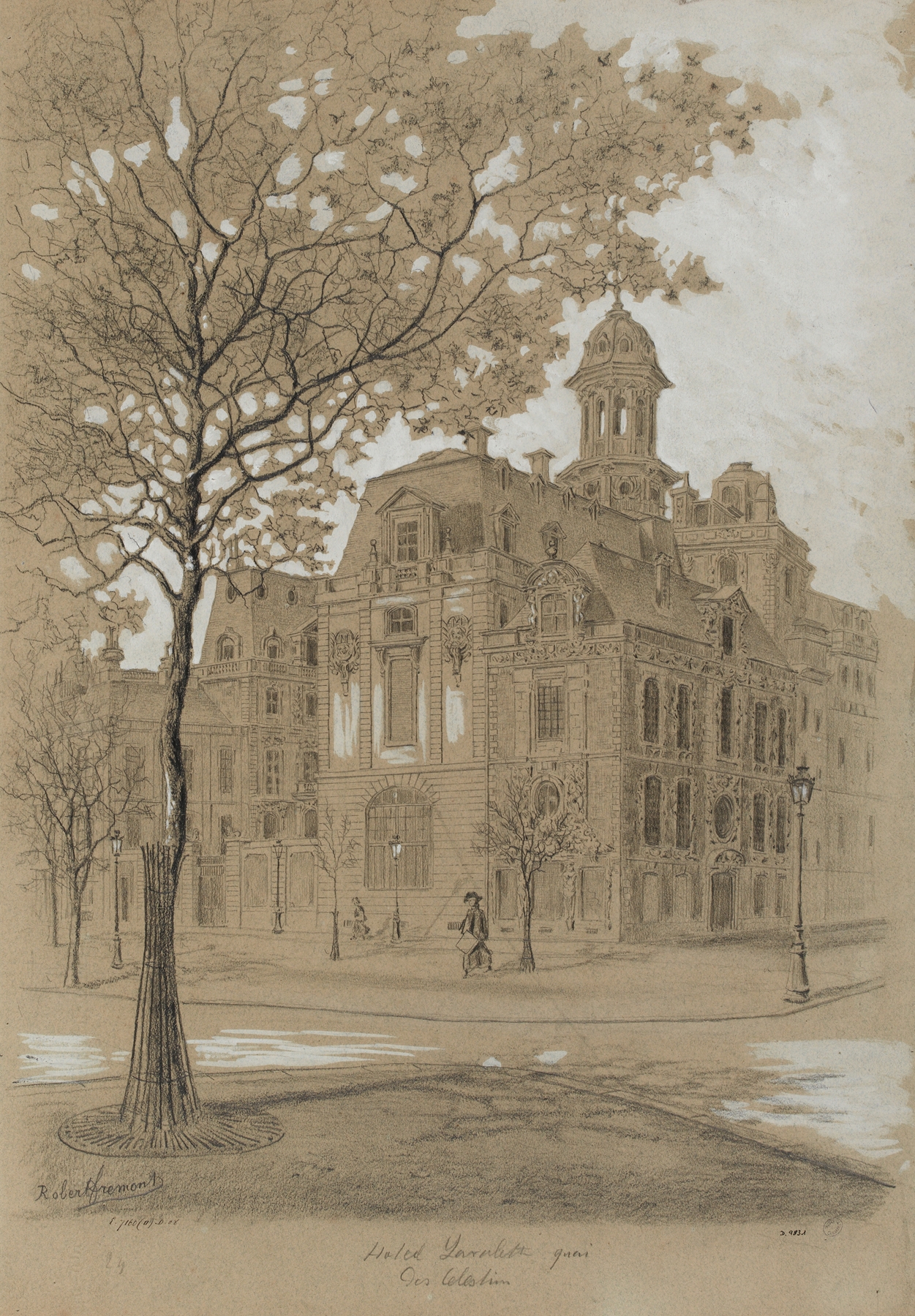 Hôtel Fieubert quai des Célestins by Robert Frémont, impressionism, landscape