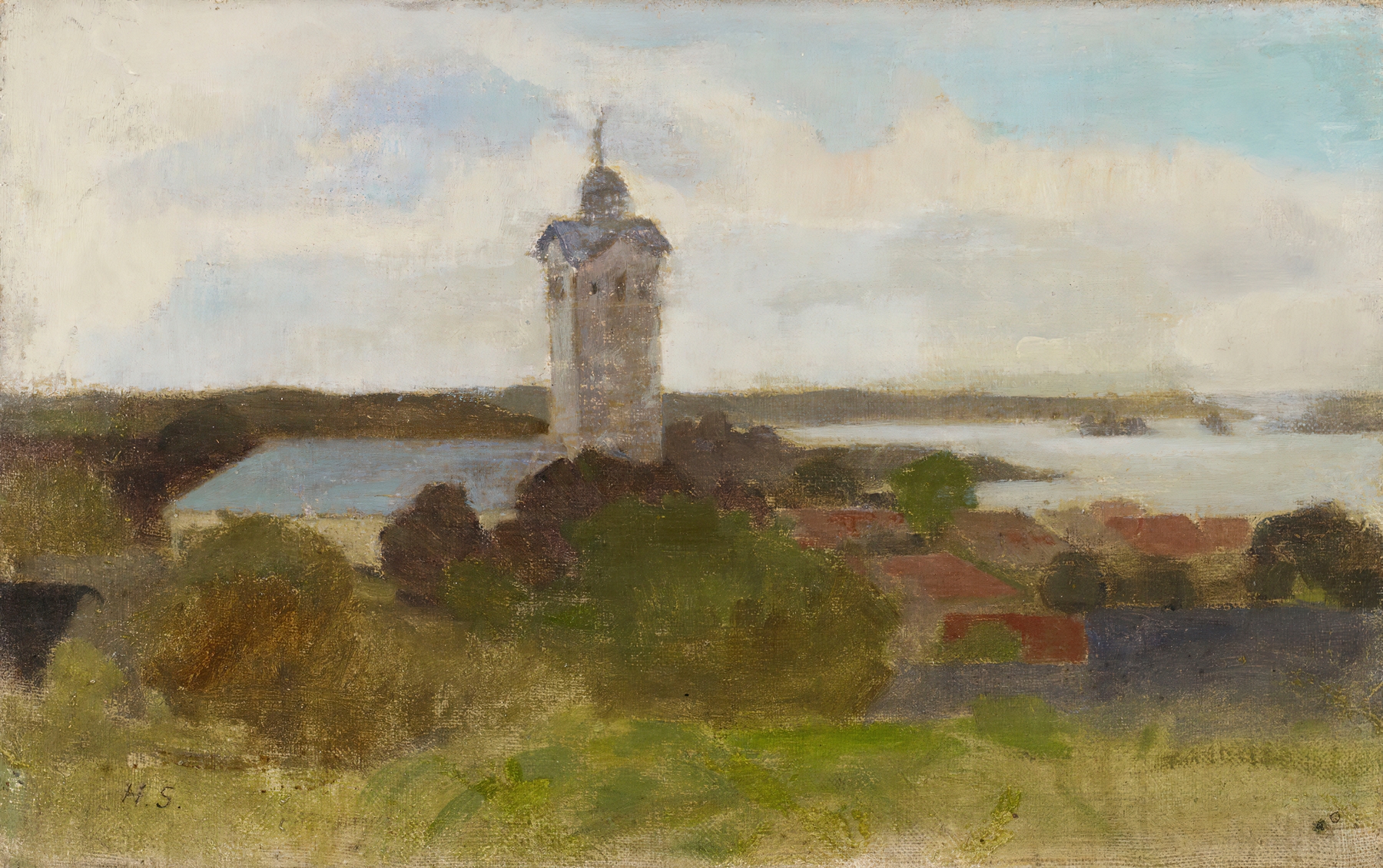 Tammisaari Church, by Helene Schjerfbeck, public domain