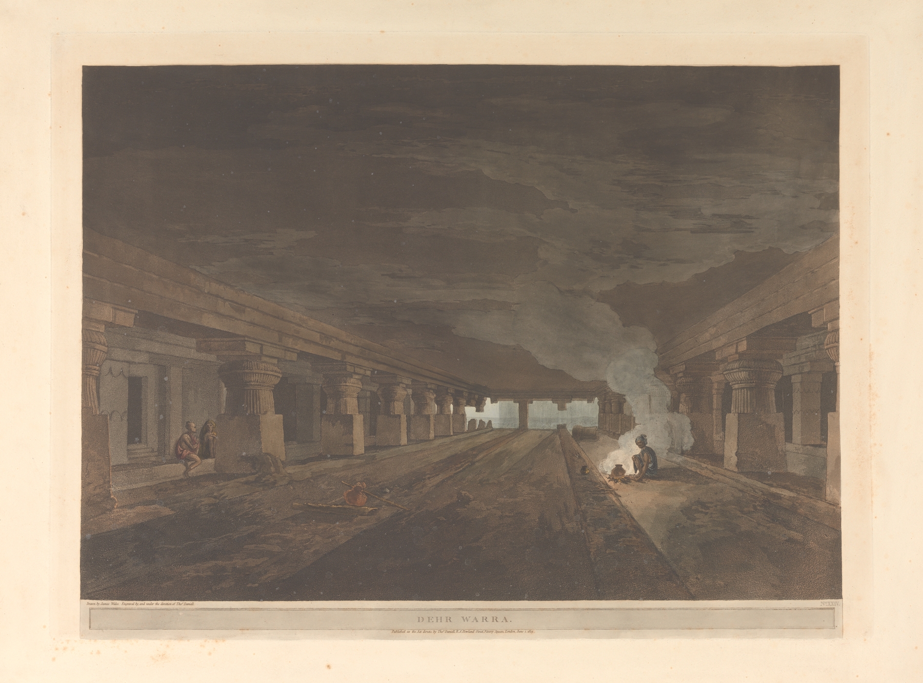 Oriental scenery Pl.48, by Thomas Daniell, public domain