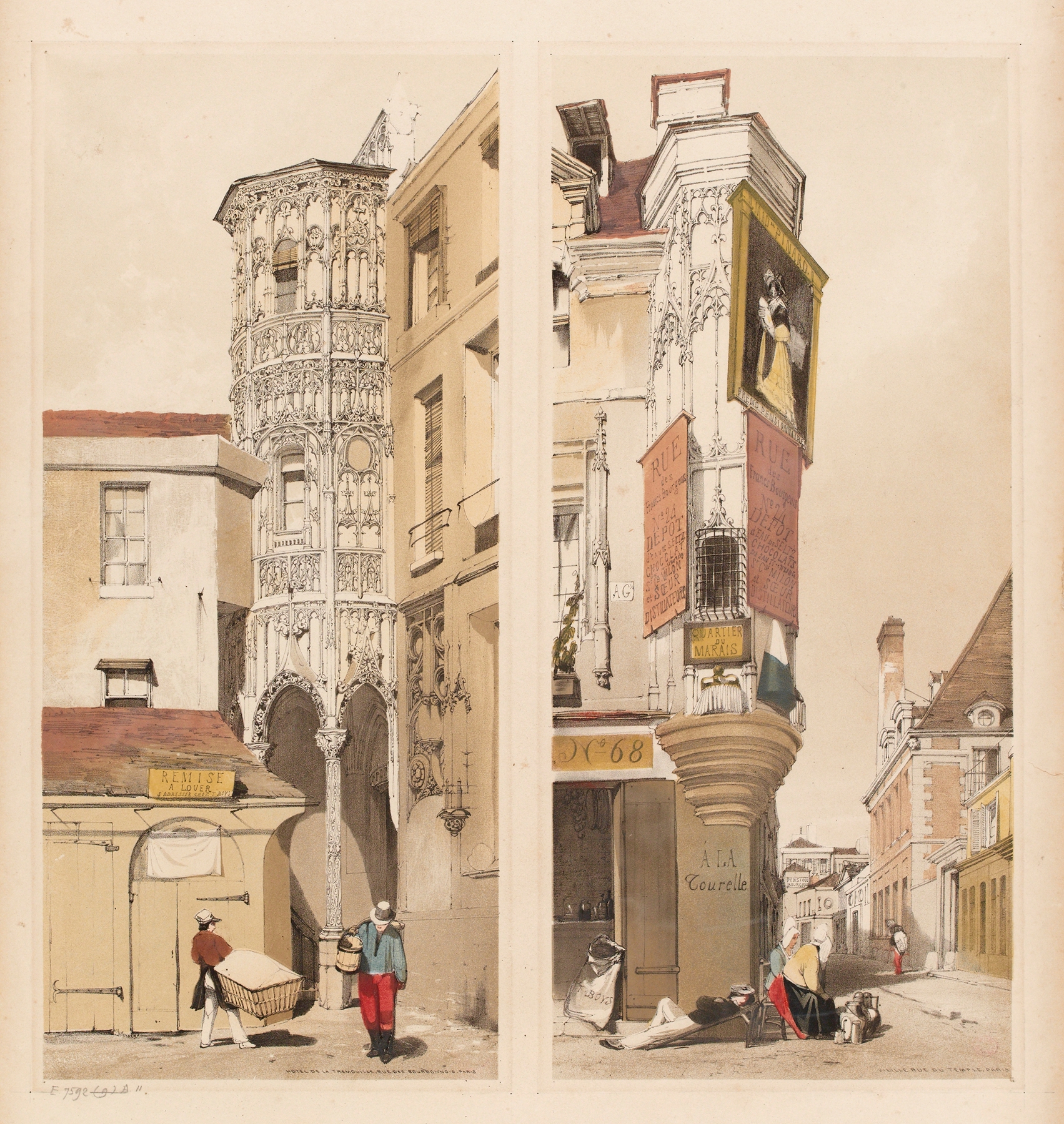 Hôtel de la Trémouille architecture by Thomas Shotter Boys, unknown medium