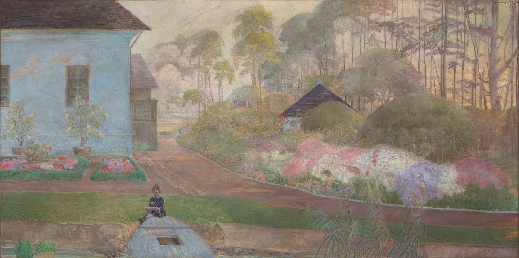 Childhood. Jacek by the Pond at Wielgie, from ‘My Life series’, by Jacek Malczewski, public domain