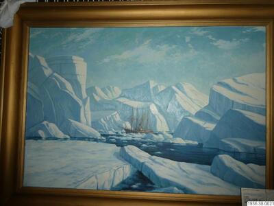 Landscape oil painting by Emanuel A. Petersen, showcasing vibrant colors and depth.