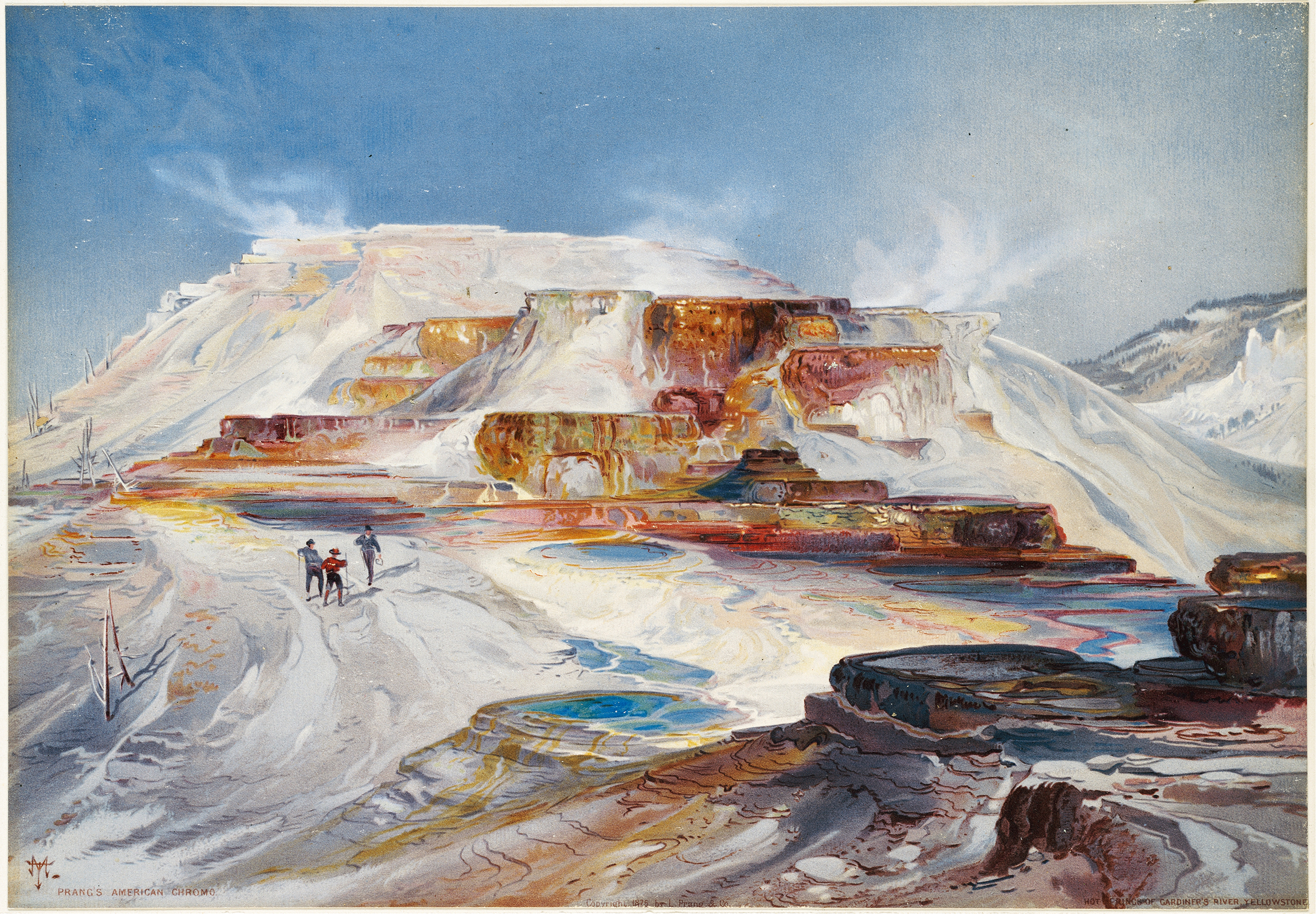 Hot Springs of Gardiner’s River, Yellowstone, by Thomas Moran, public domain