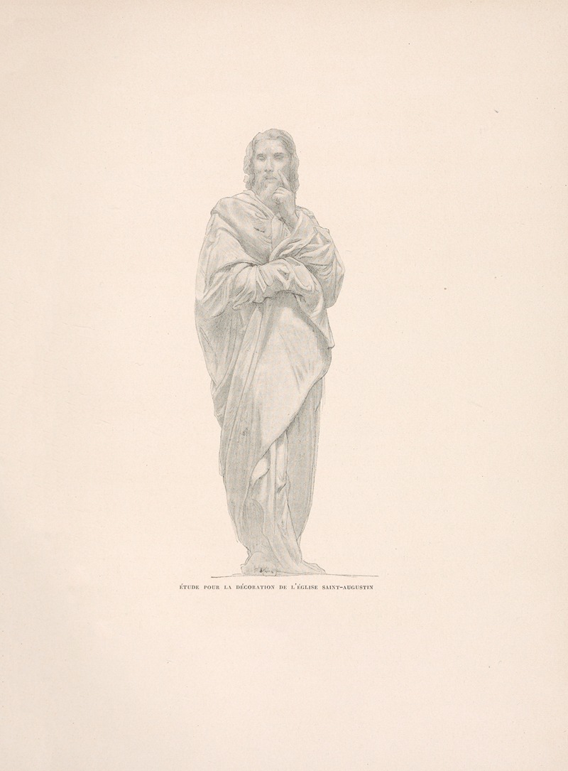 Ètude pour la dècoration de l’èglise Saint-Augustin by William Bouguereau