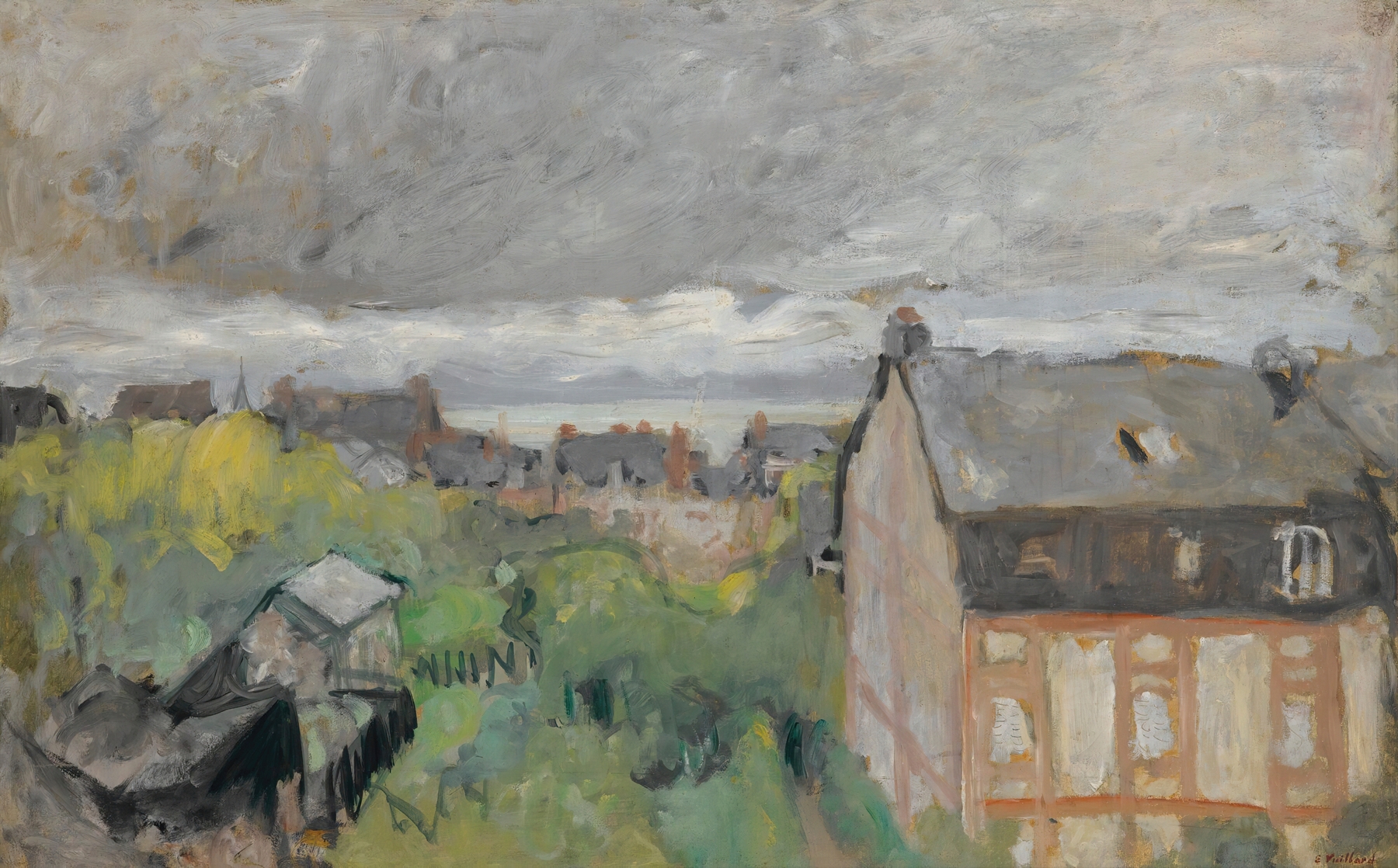 Les Toits Mauves, by Édouard Vuillard, public domain