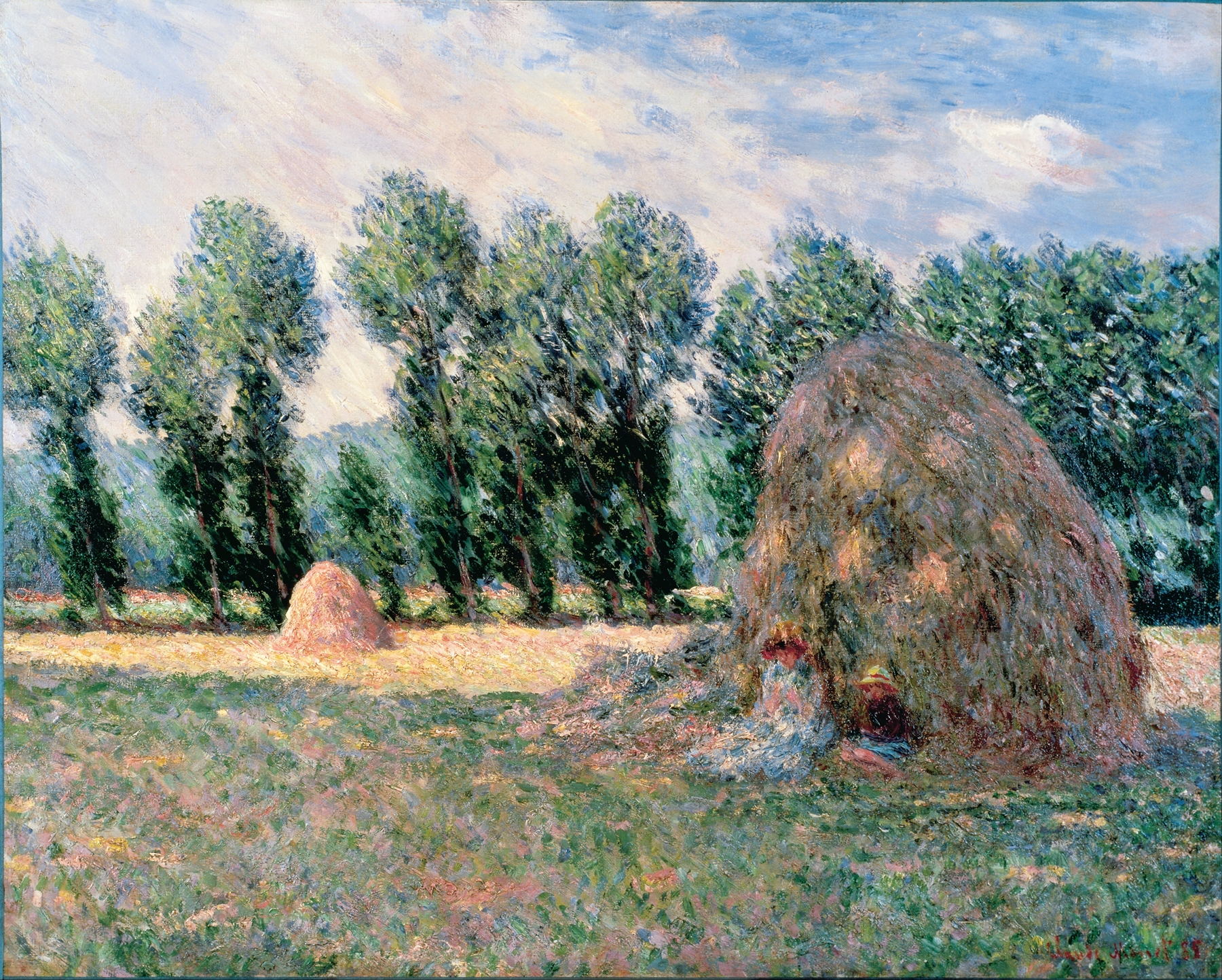 Haystacks, by Claude Monet, public domain
