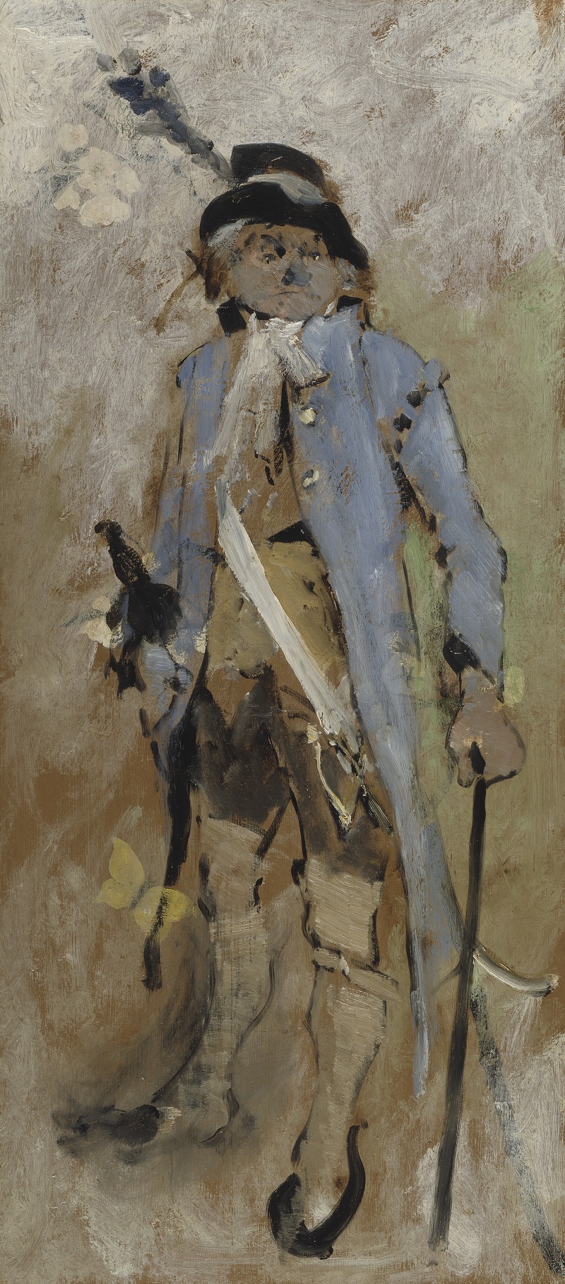 A poignant portrait depicting a woman reflecting on her late husband.