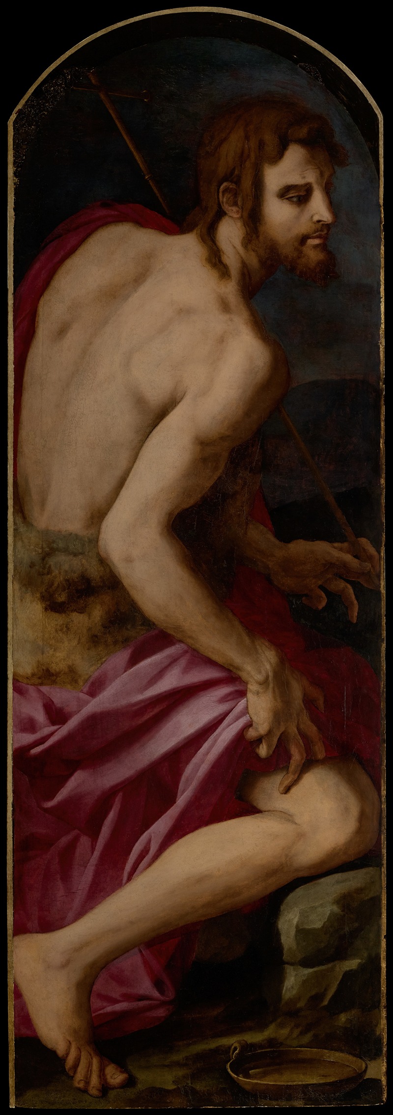 Agnolo Bronzino's 'Saint John the Baptist' showcases the artist's signature Mannerist style.